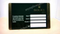 Rolex Watch Warranty card Only - Buy Wholesale Replica